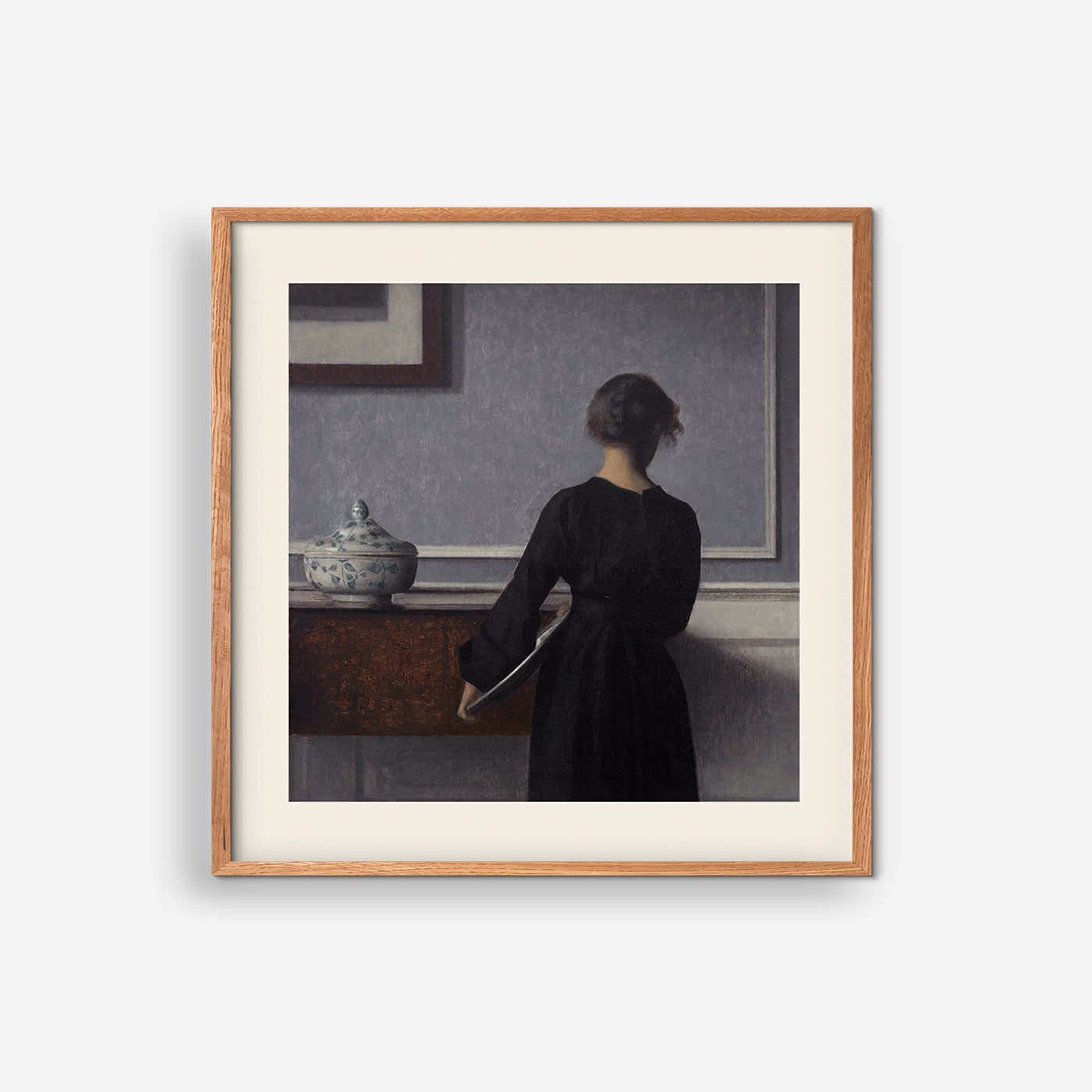 Interieur mit Rueckenansicht einer Frau - 1903-1904  - Vilhelm Hammershøi