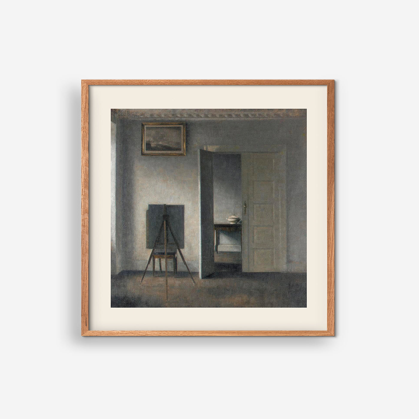 Interiør med Staffeli - Vilhelm Hammershøi