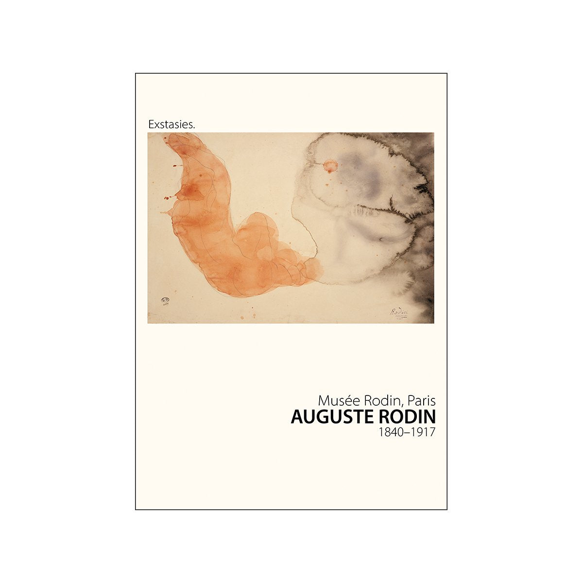 Exstasies Kunstdruck II - Auguste Rodin