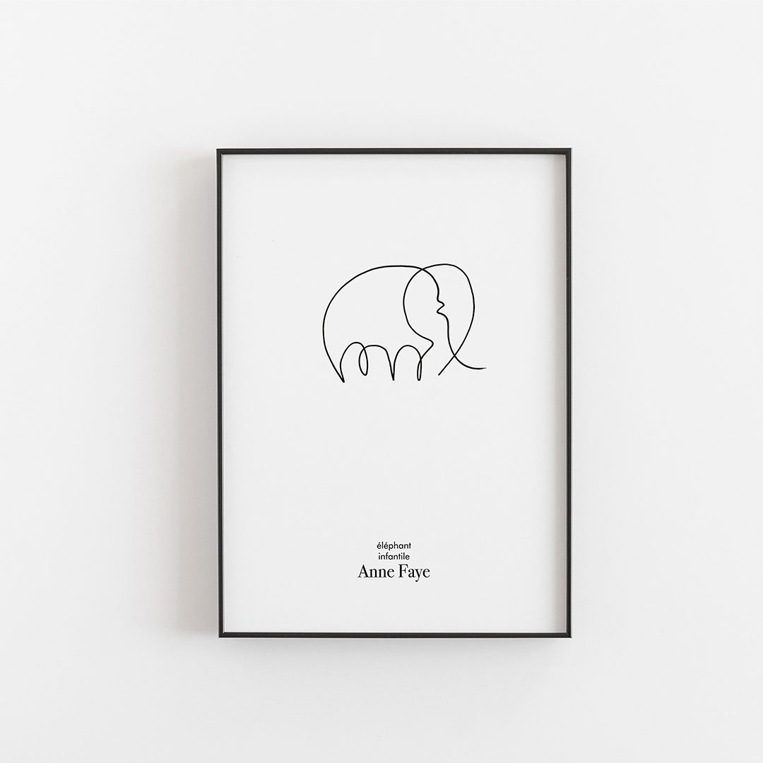 Éléphant Infantile - Anne Faye