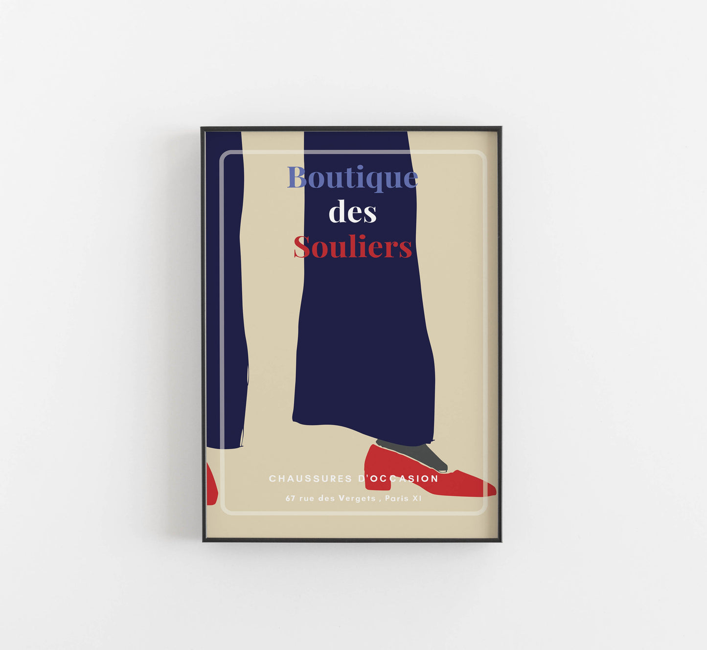 Plakat der Boutique des Souliers