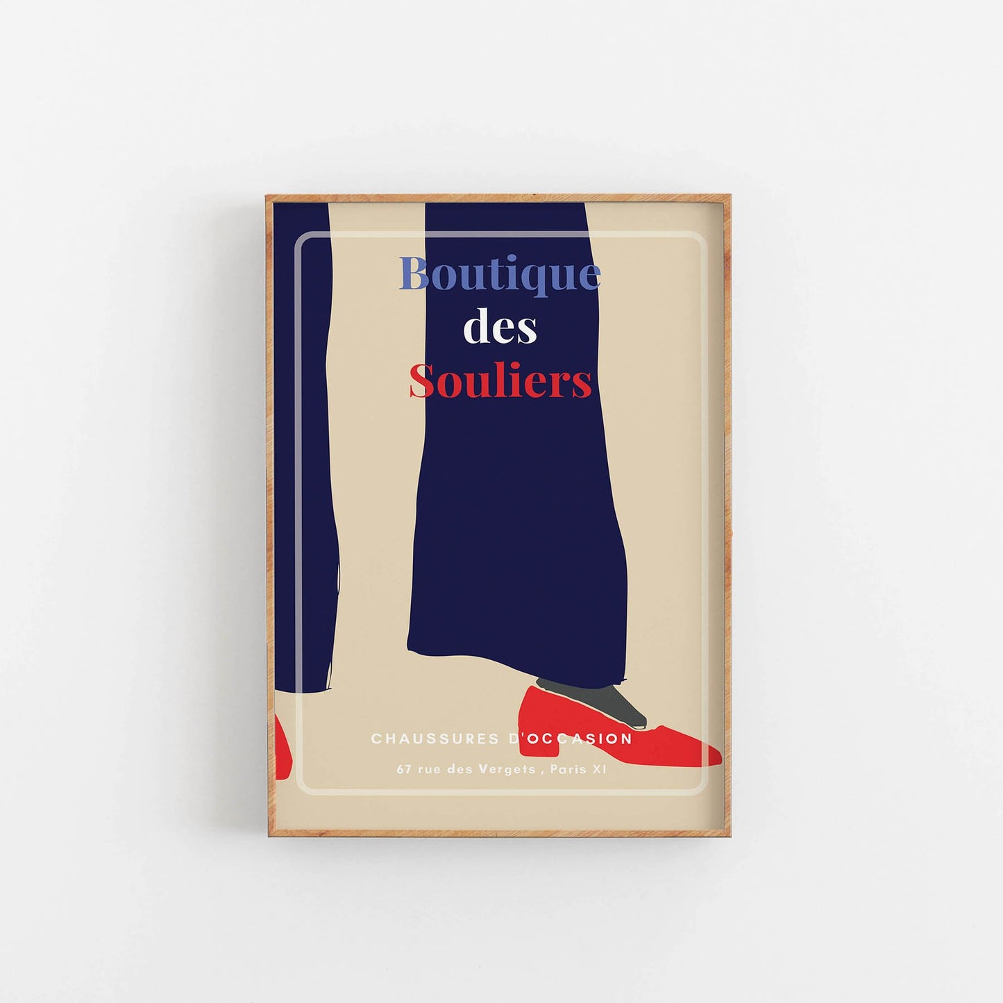 Plakat der Boutique des Souliers