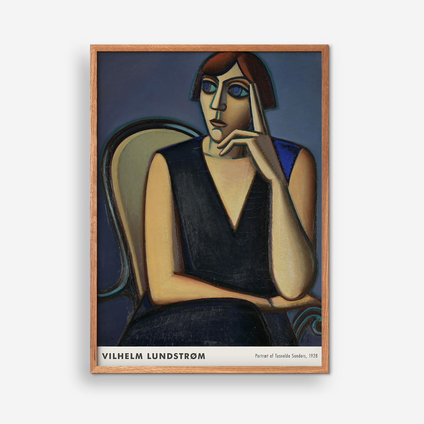 Portræt af Tusnelda Sanders 1928 (Big) - Vilhelm Lundstrøm