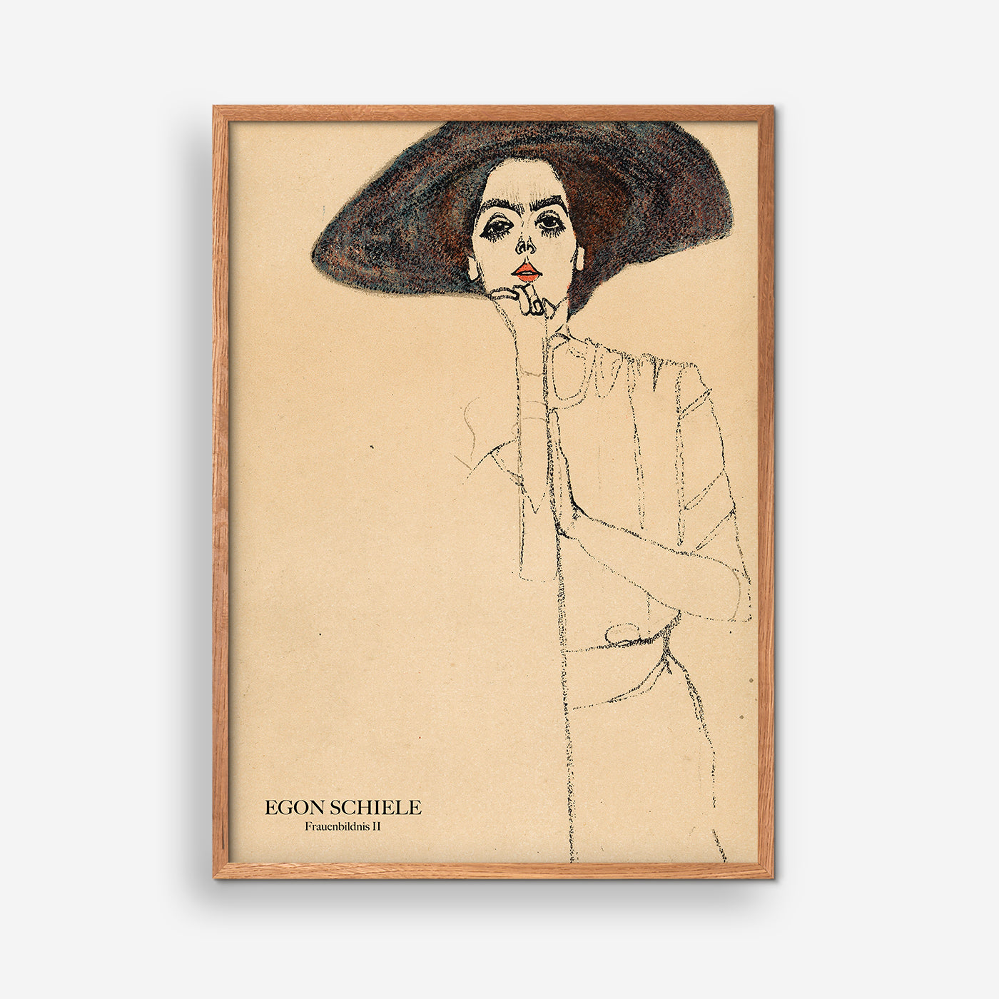 Frauenbildnis II - Egon Schiele