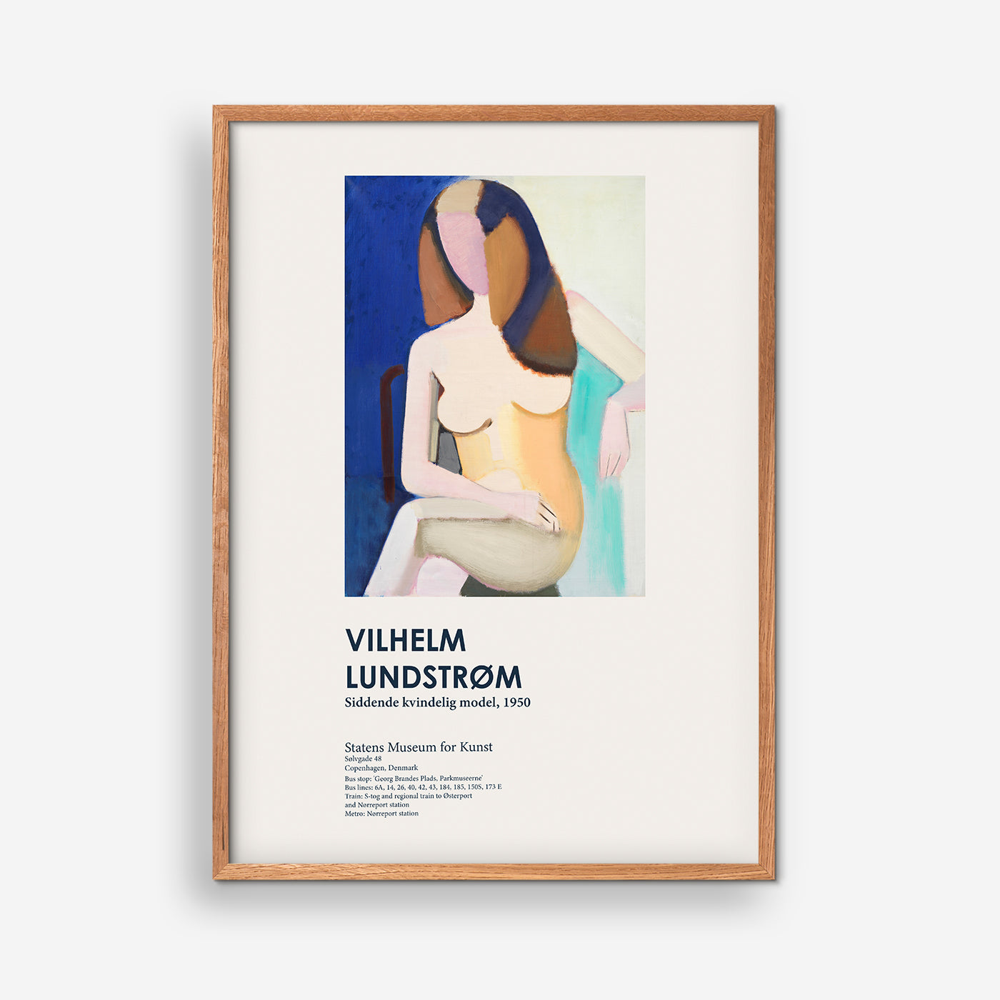 Siddende kvindlig model, 1950 - Vilhelm Lundstrøm