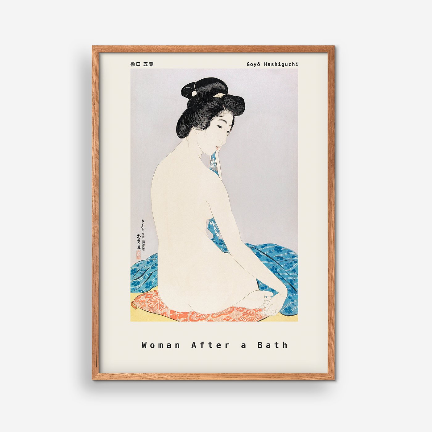 Frau nach einem Bad – Goyõ Hashiguchi
