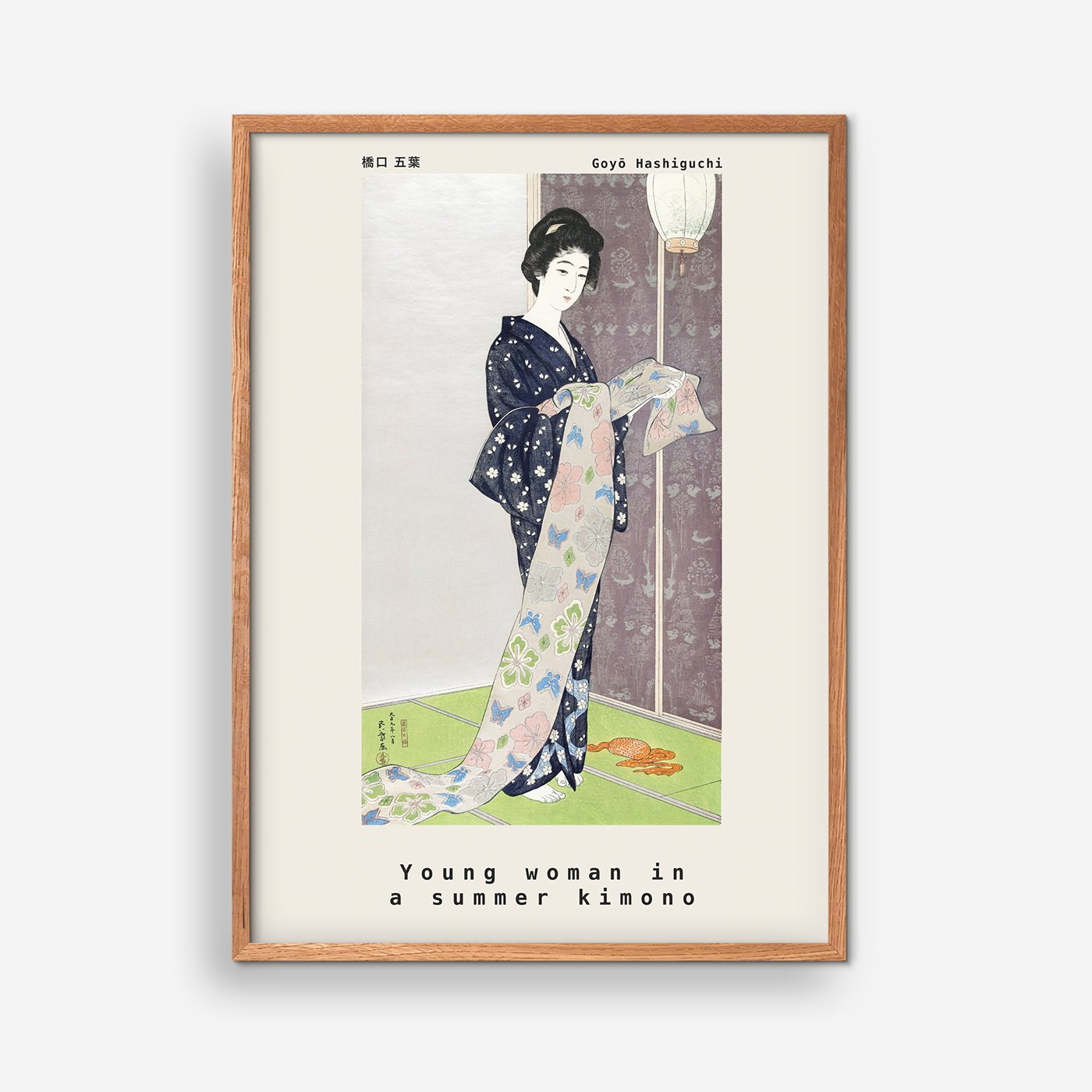 Junge Frau im Sommerkimono - Goyõ Hashiguchi