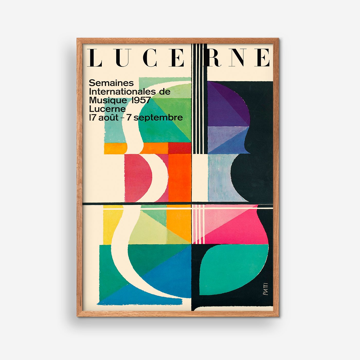 Lucerne 1957 concert poster