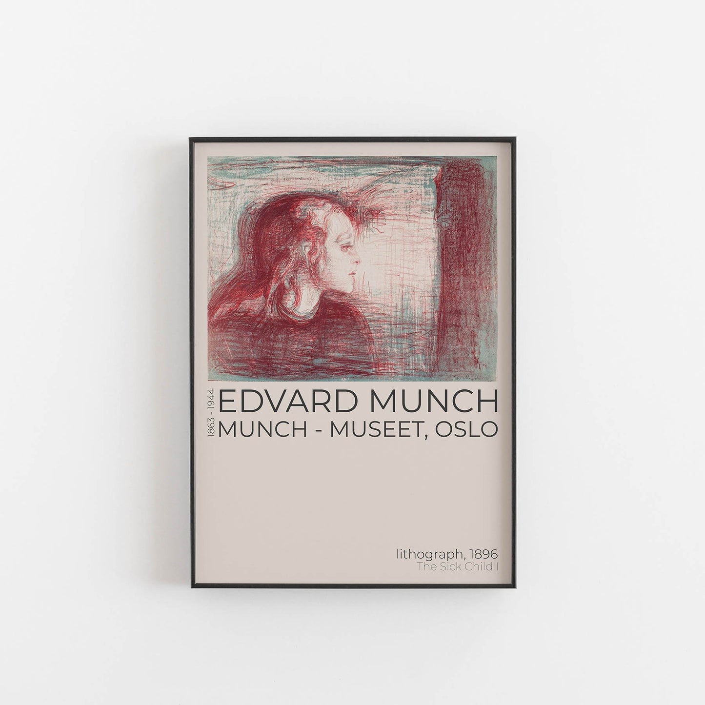 Edvard Munch, art print, Kunsttryk, Konsttryck, kunsttrykk, kunstdruck, poster,  affiche, affisch