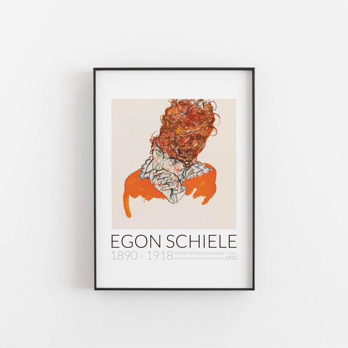 Egon Schiele, art print, Kunsttryk, Konsttryck, kunsttrykk, kunstdruck, poster,  affiche, affisch