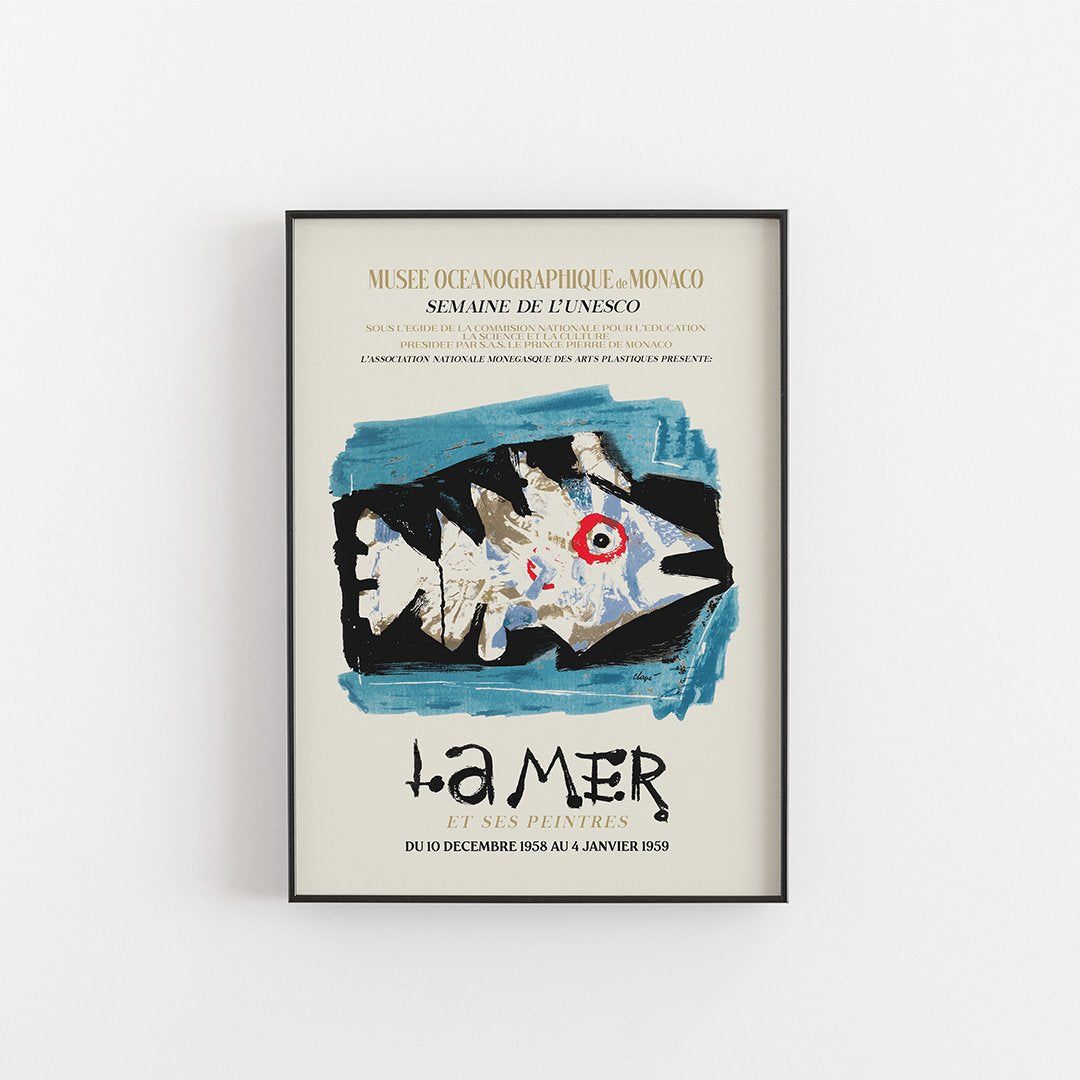 La Mer utställningsaffisch