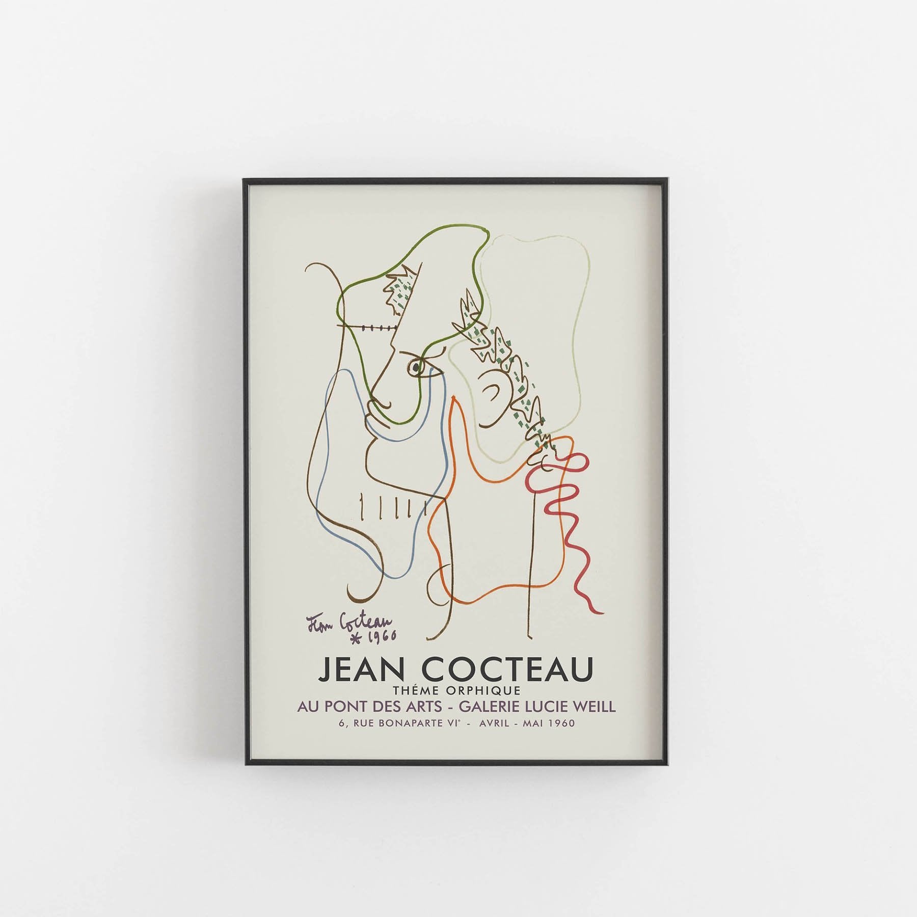 “Adam & Eve” by Jean Cocteau Poster 1989 Adam & Eve” by Jean Cocteau Poster 1989 - メルカリ