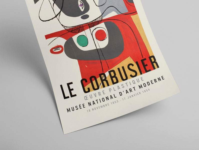 Le Corbusier red poster