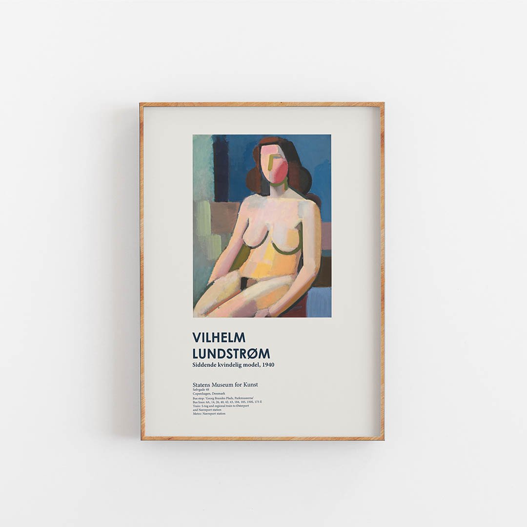 Siddende kvindlig model, 1940 - Vilhelm Lundstrøm