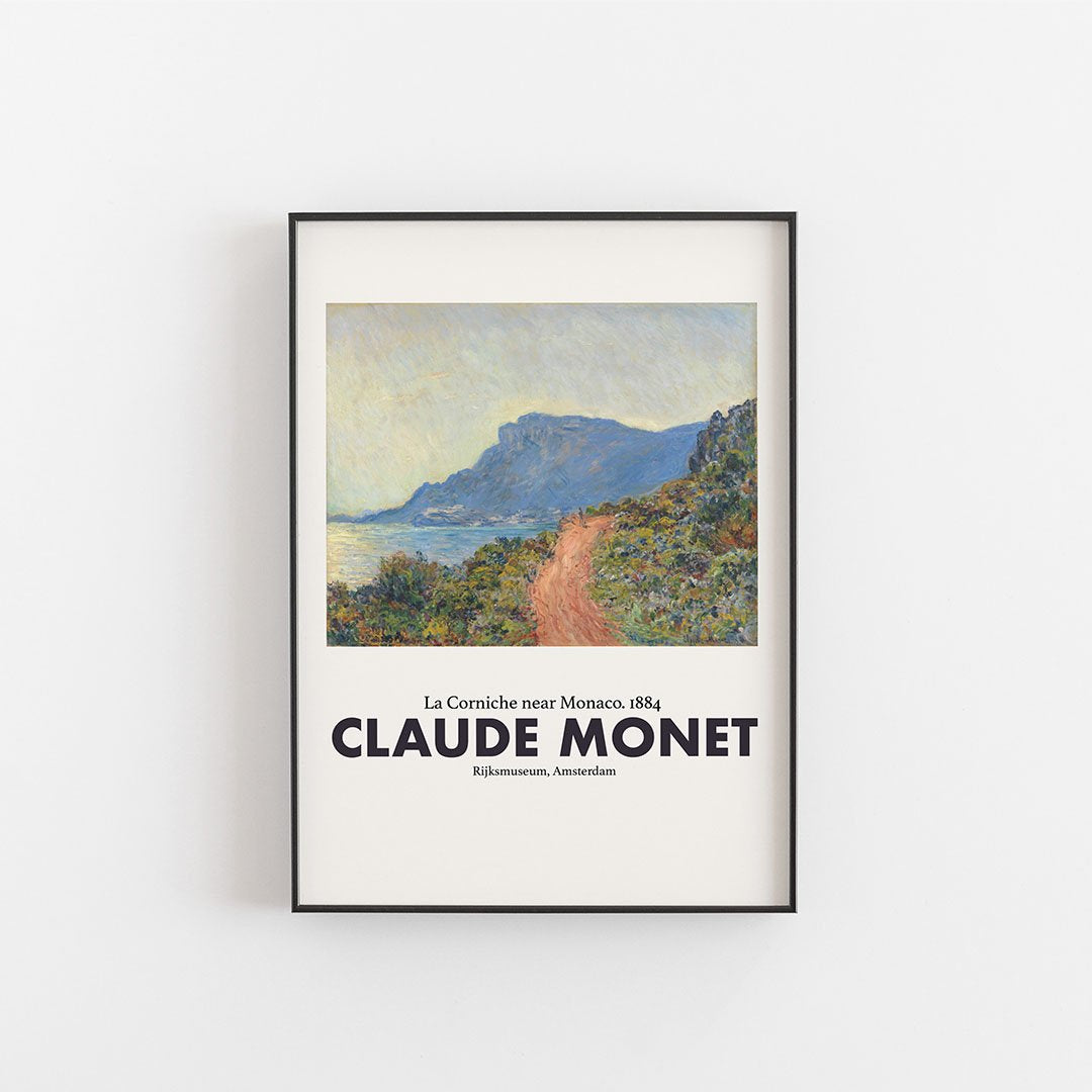 La Corniche near Monaco, 1884 - Claude Monet
