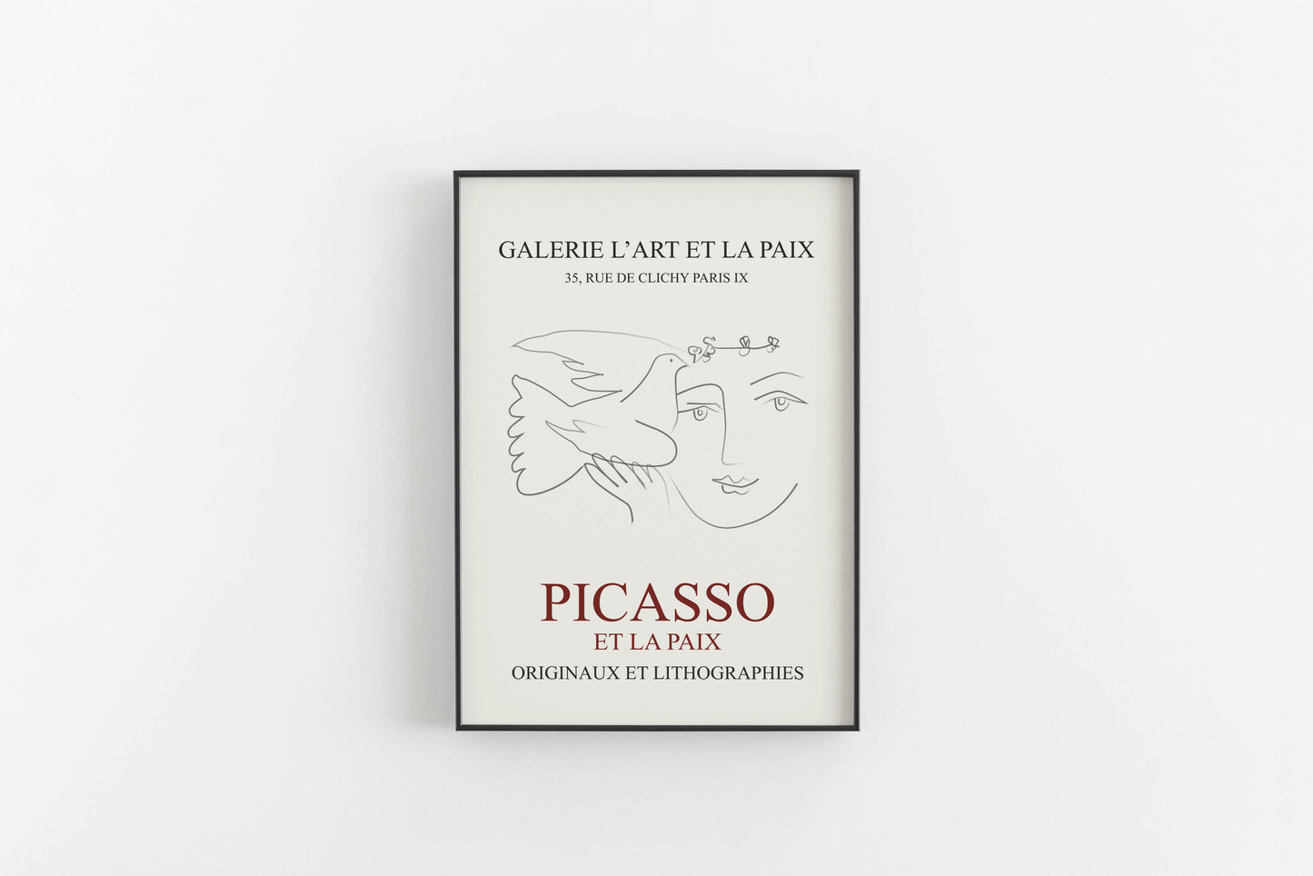 Et La Paix exhibition poster - Picasso