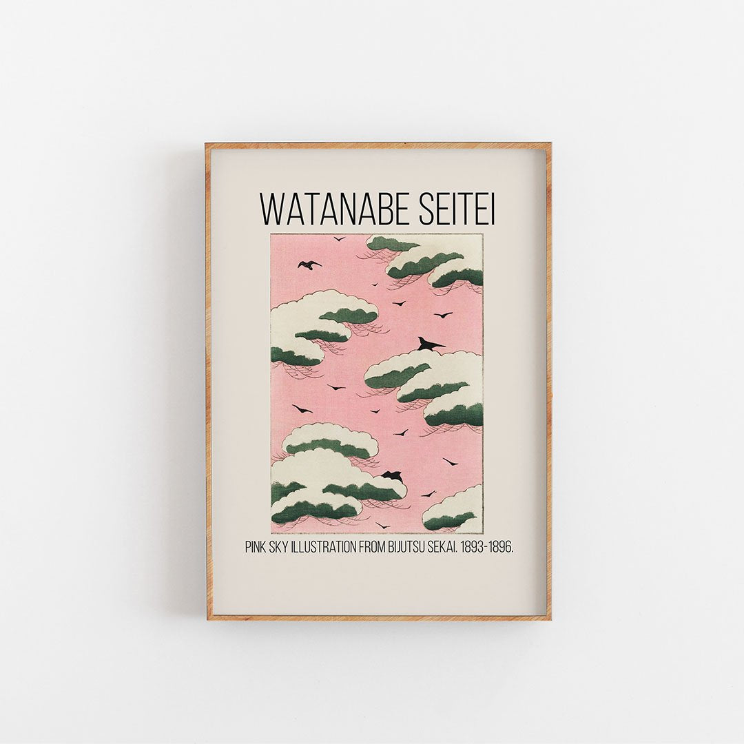 Japaness art print,Kunsttryk, Konsttryck, kunsttrykk, kunstdruck, poster, Japandi,  affiche, affisch, Watanabe Seitei