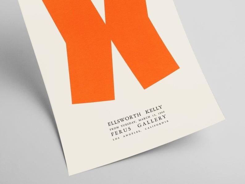 Exhibition poster Orange - Ellsworth Kelly