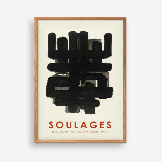 Ausstellungsplakat - Soulages