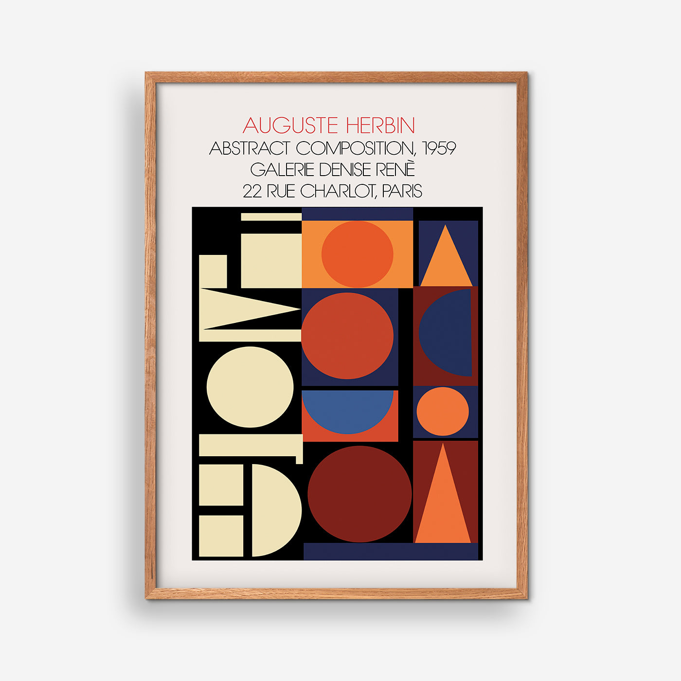 Abstrakt komposition - Auguste Herbin