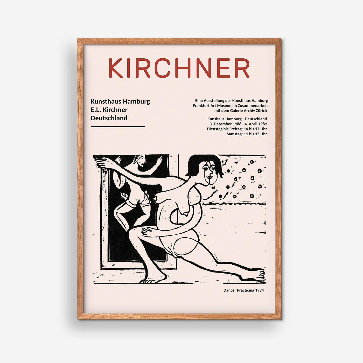 Dansare praktiserar 1934 - Ernst Ludwig Kirchner