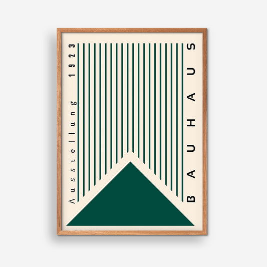 Retro figurtriangel, grön - Bauhaus