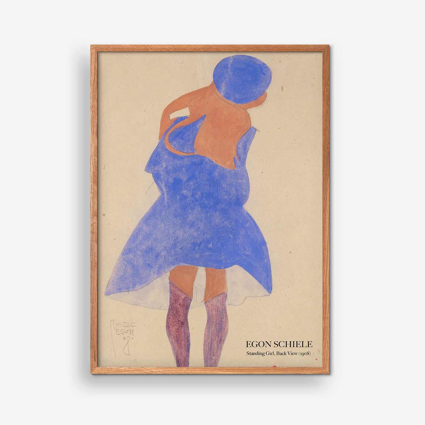 Stående tjej - Egon Schiele 