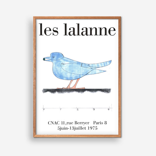 Poster zur Les Lalanne-Vogelausstellung