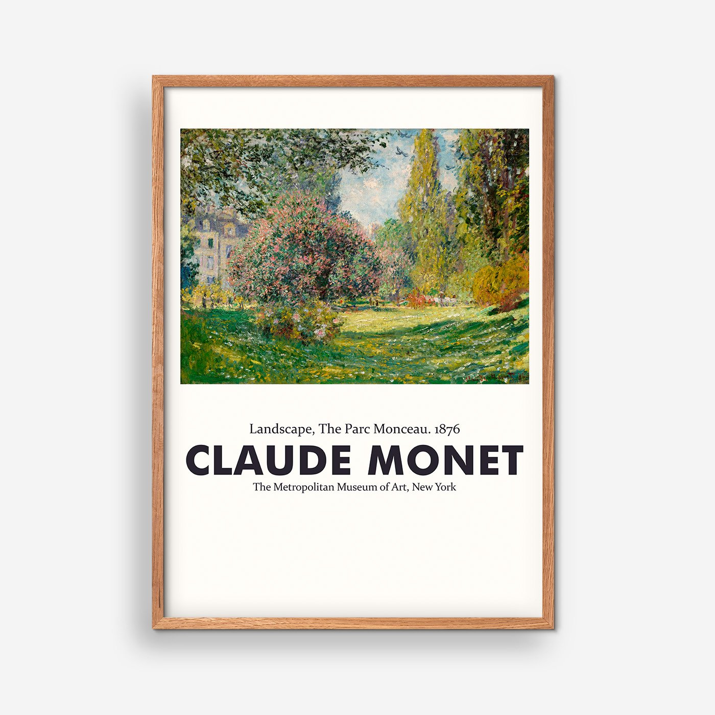 Landschaft Der Parc Monceau, 1876 - Claude Monet