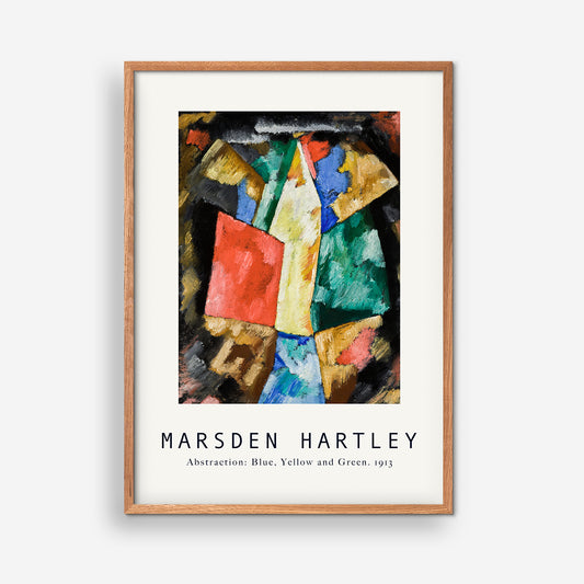 Abstraktion: Blau, Gelb und Grün. 1913 – Marsden Hartley