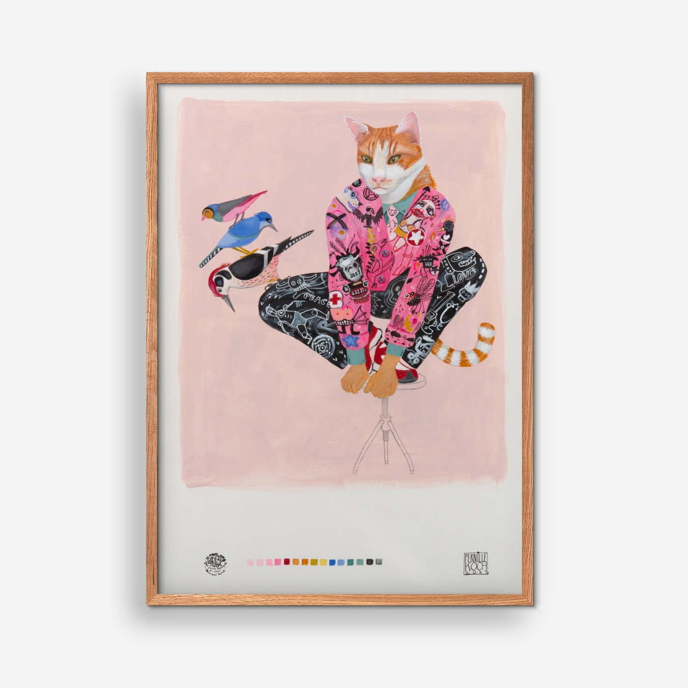 Colourful Cat - Pernille Koch