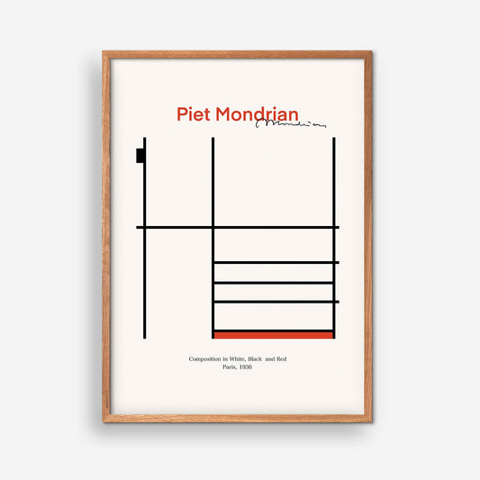 Komposition i vitt, svart och rött - Piet Mondrian