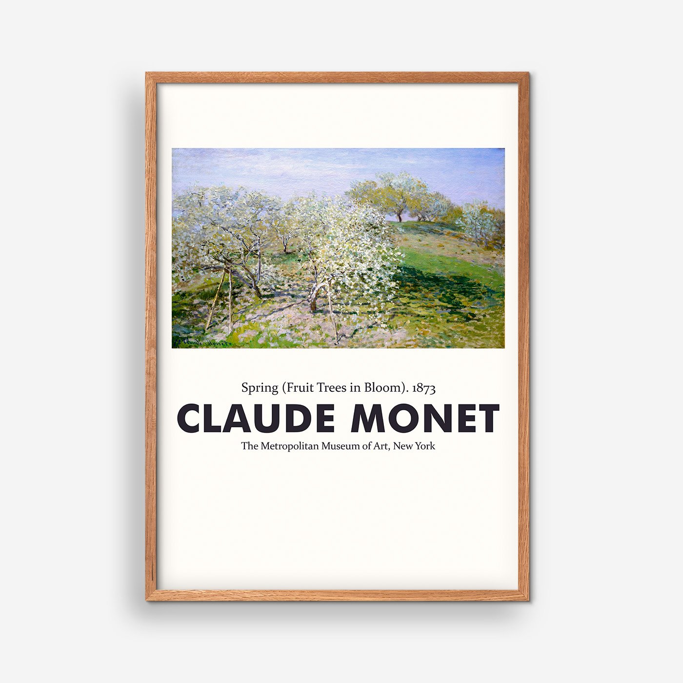 Frühling (blühende Obstbäume), 1873 – Claude Monet