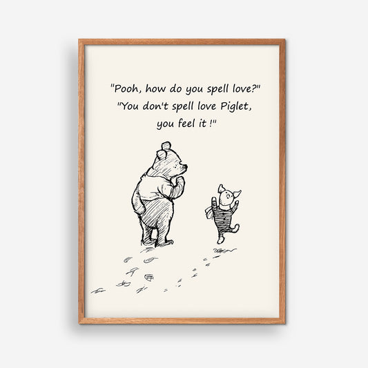 Wie buchstabiert man Liebe – Winnie The Pooh