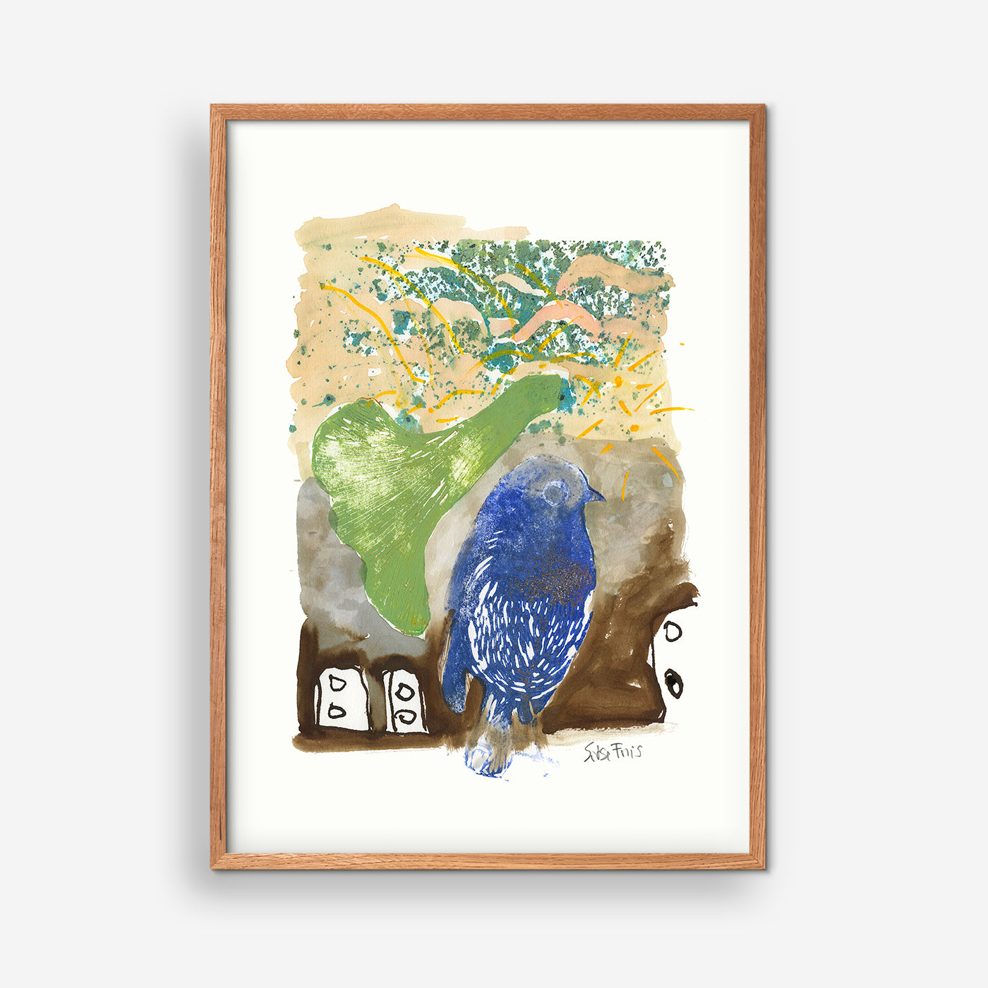 Blauer Vogel in der blauen Welt – Sidse Friis