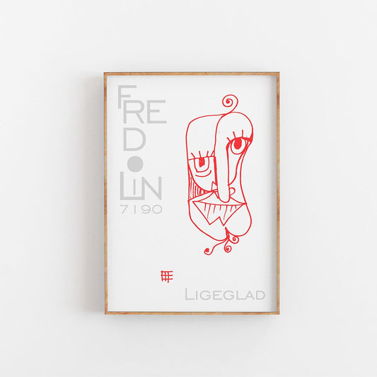 Ligeglad Kunstdruck - Fredolin