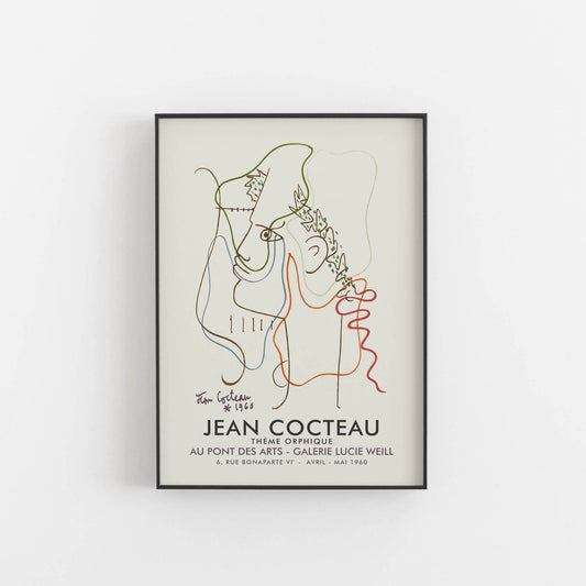 Jean Cocteau utställningsaffisch