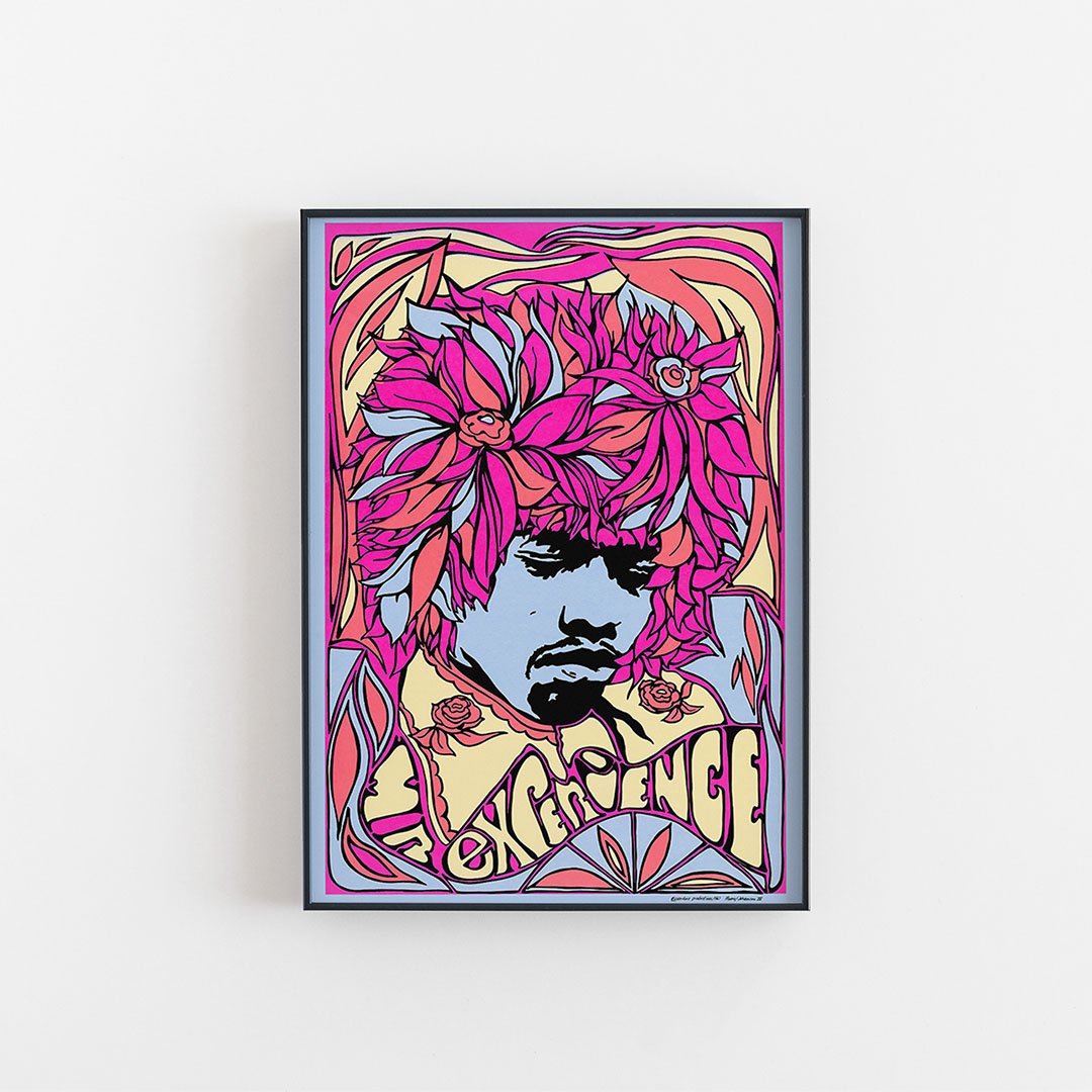 Jimi Hendrix Musikplakat