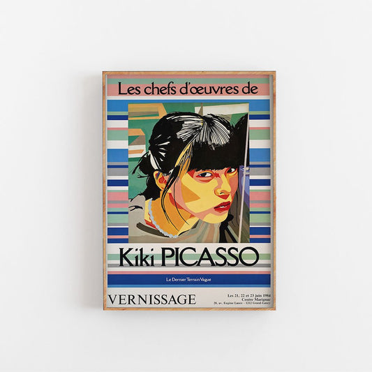 Vernissageutställningsaffisch - Kiki Picasso
