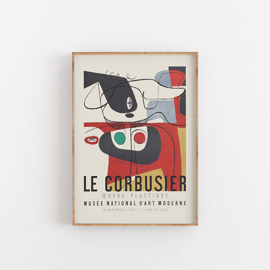 Le Corbusier röd affisch