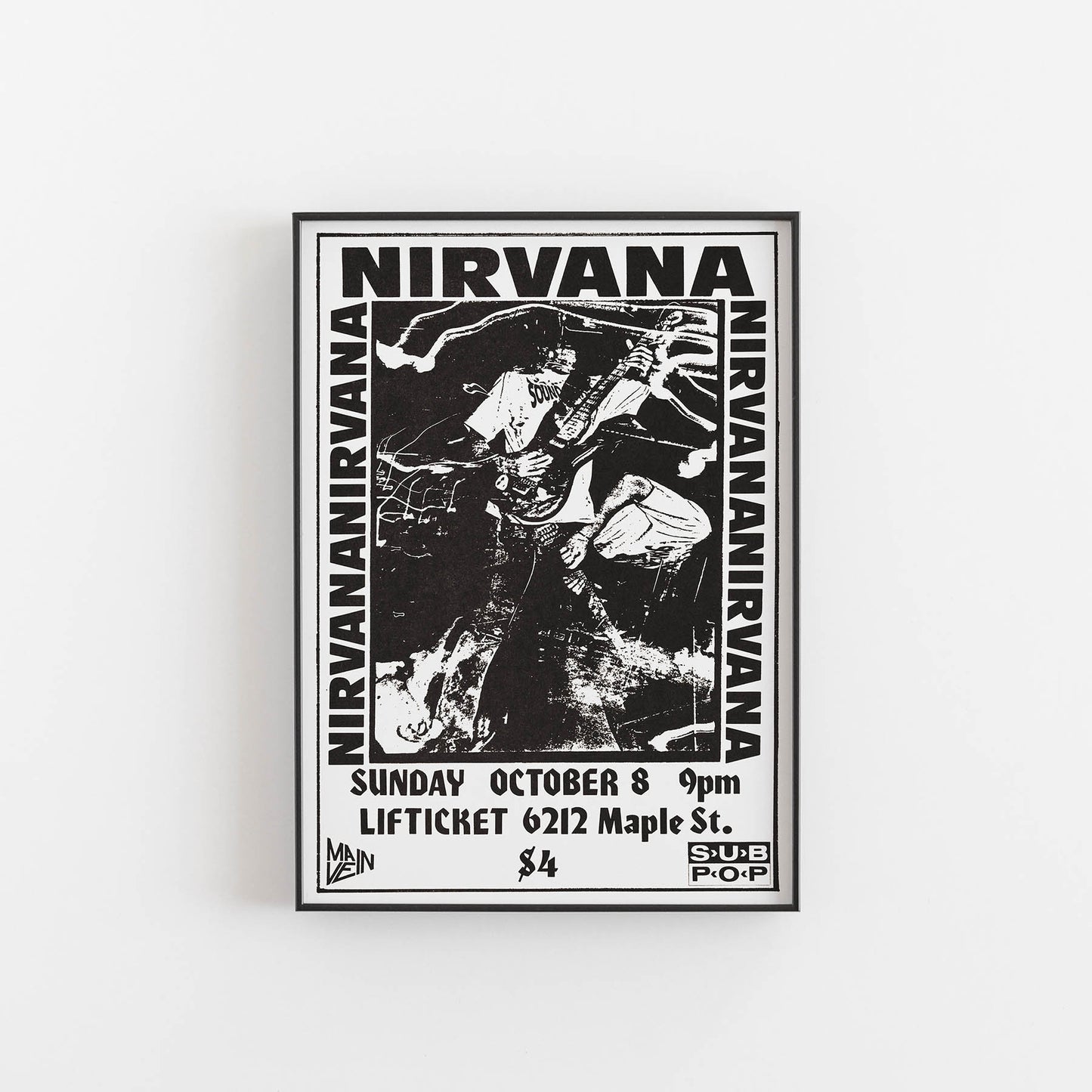 Nirvana concert poster