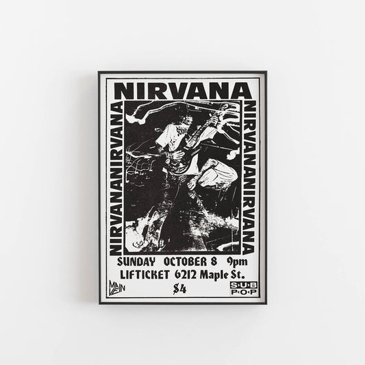 Nirvana konsertaffisch