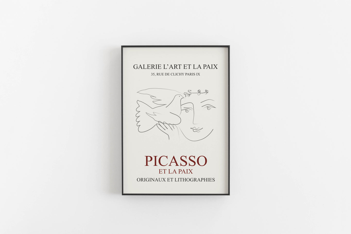 Et La Paix utställningsaffisch - Picasso
