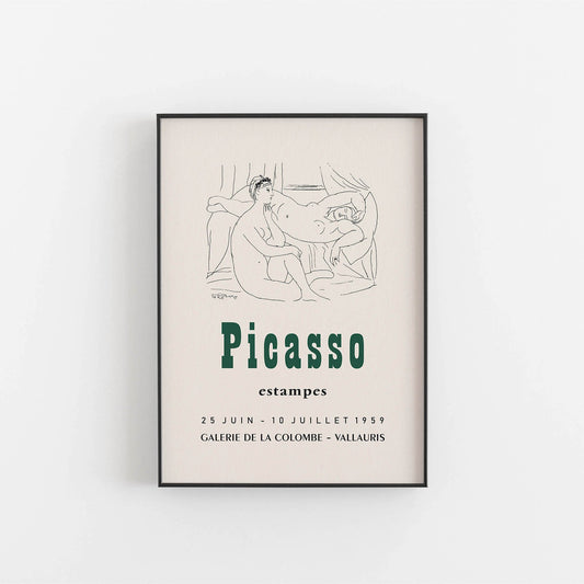 Estampes-Ausstellungsplakat - Picasso