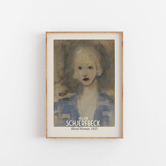 Helene Schjerfbeck - Blond kvinna 1925
