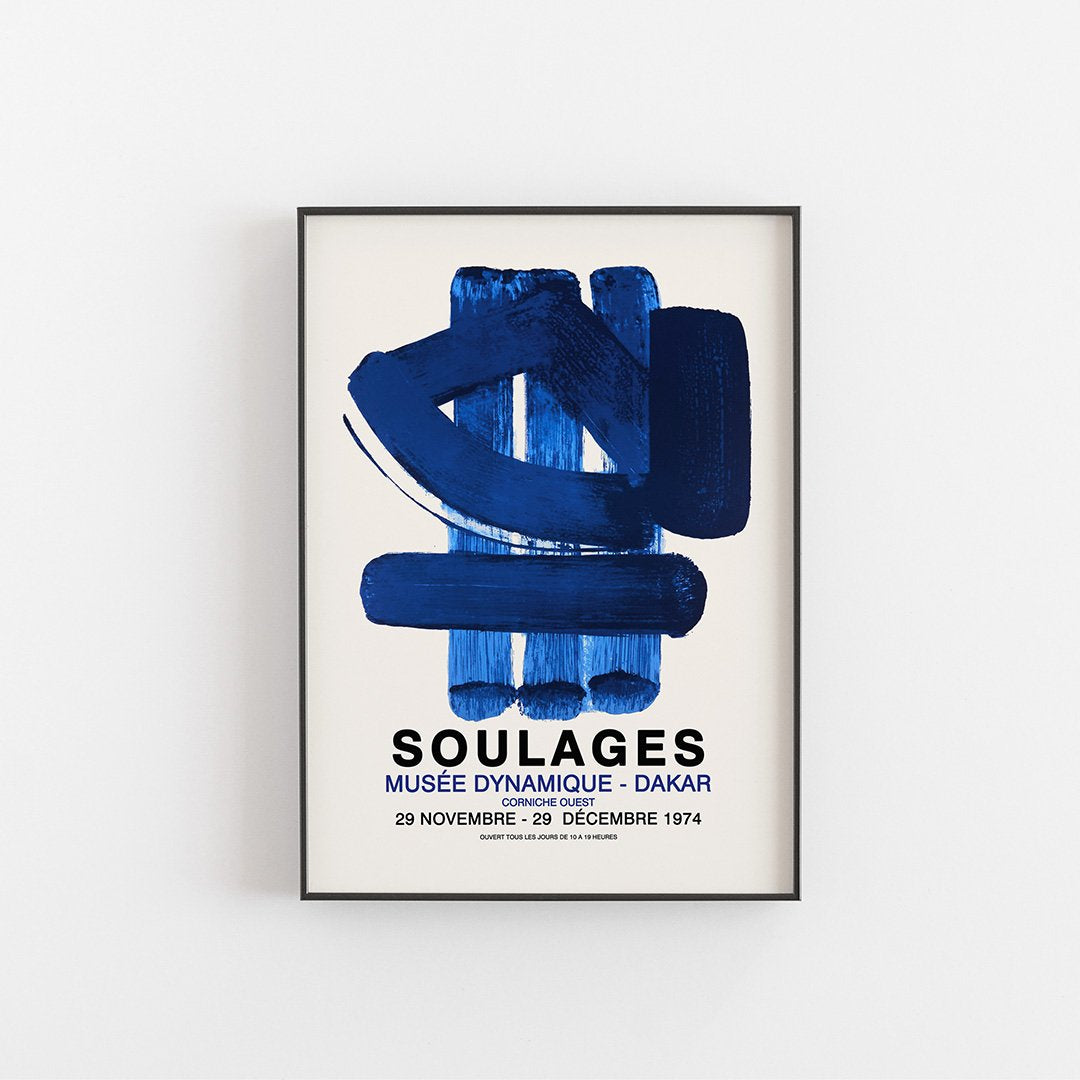 Poster zur Soulages-Ausstellung