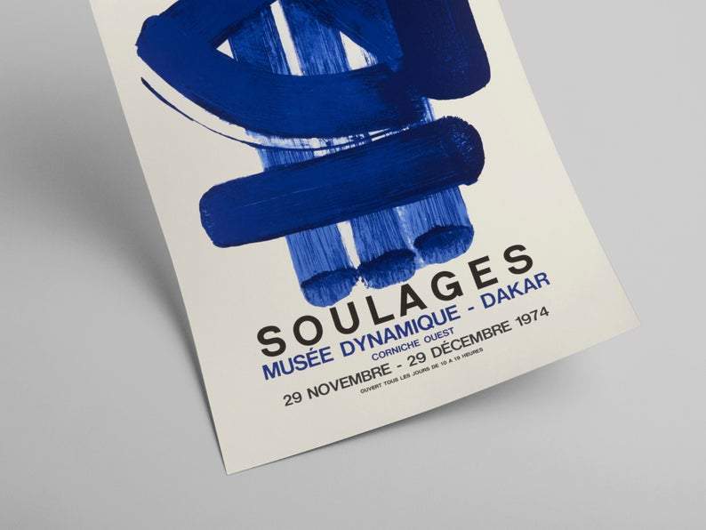 Soulages utställningsaffisch