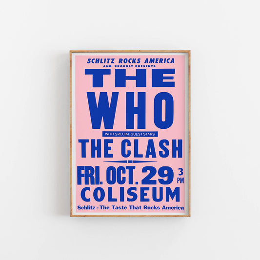 The Who concert poster