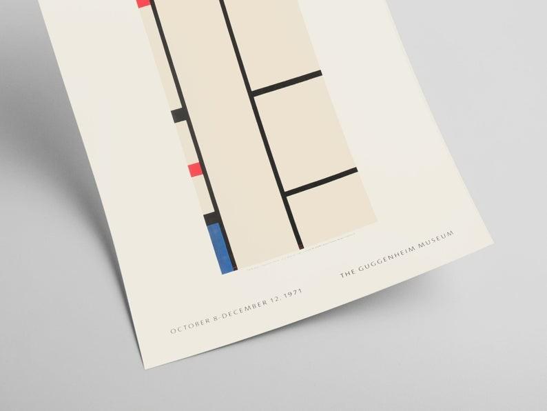 Piet Mondrian exhibition poster