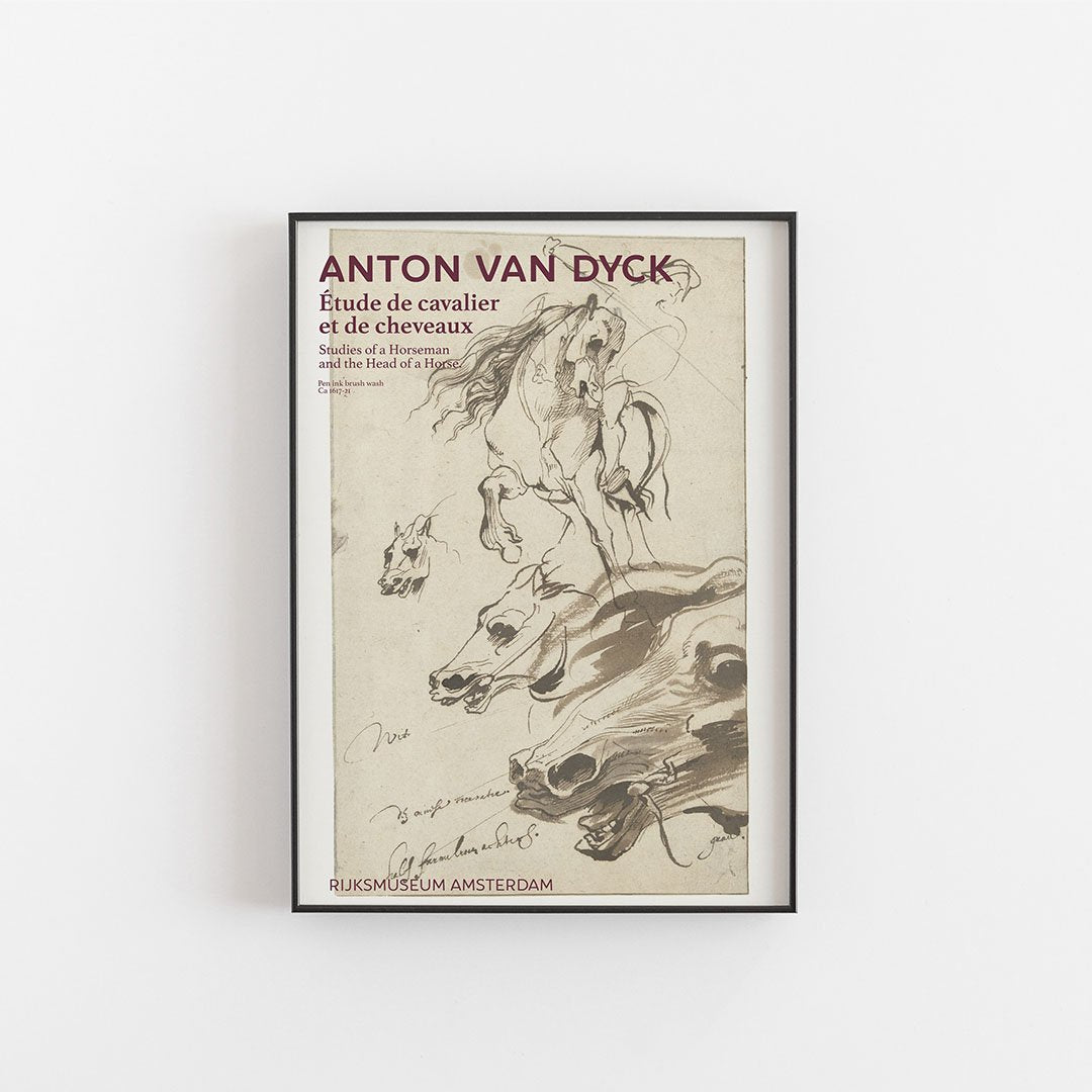 Étude de cavalier et de cheveaux - Anton Van Dyck
